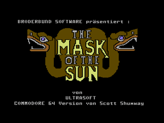 MASK title screen for Commodore 64